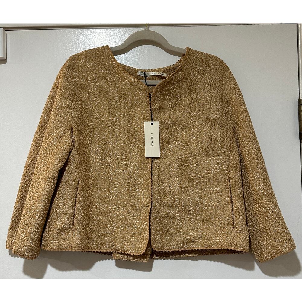 Leon Max Jacket Camel Size 10 NWT Stylish